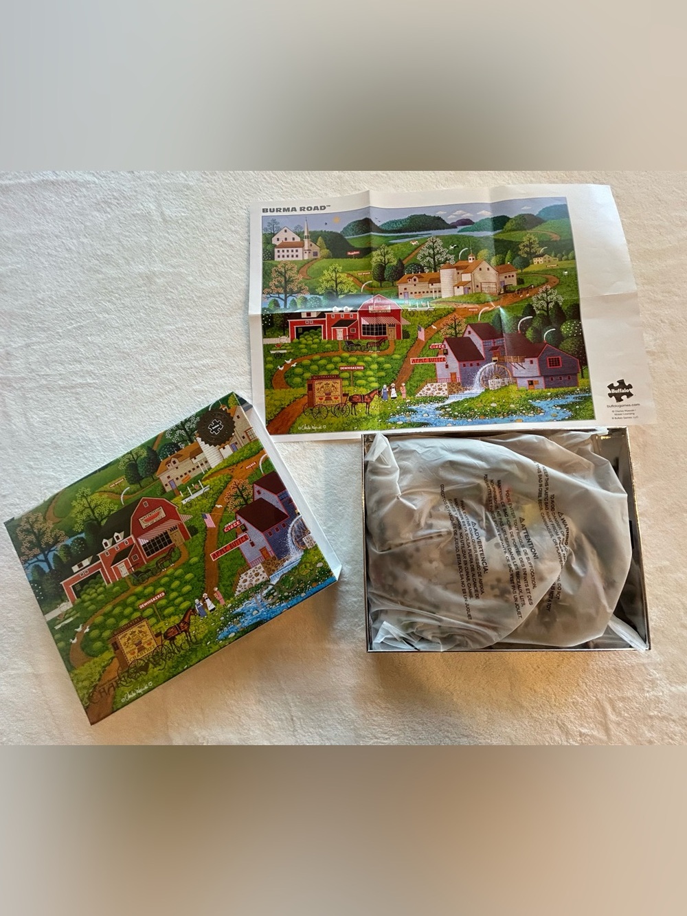 Charles Wysocki Jigsaw Puzzle Red Barn Horse Carriage